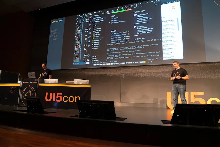 Stefan Beck and Peter Muessig on Stage
